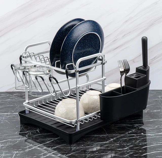 Sink Dish Drying Rack Utensil Holder  Sink Dish Drying Rack Adjustable -  Double - Aliexpress