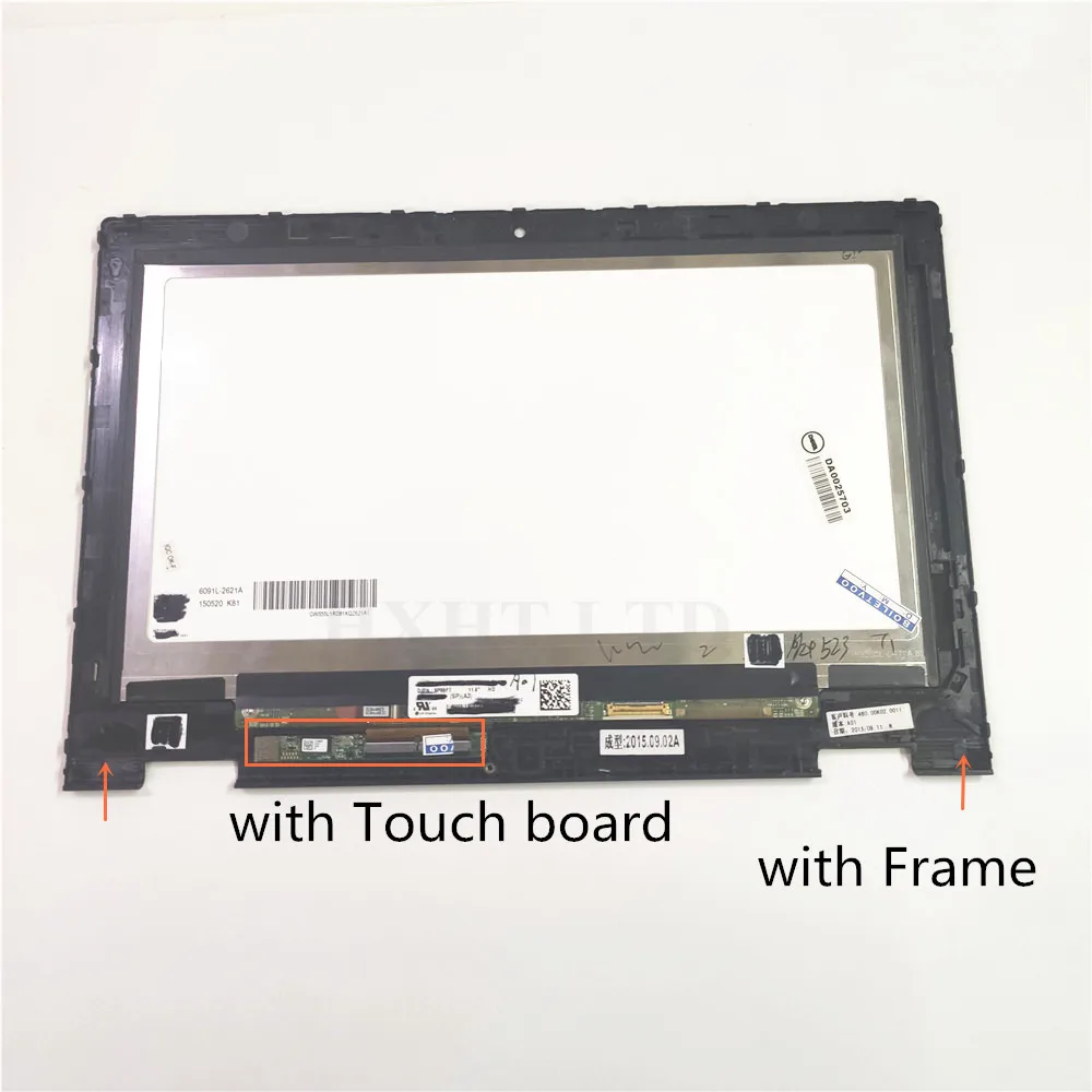 Сенсорный ЖК-экран для Dell Inspiron 11 3147 3148 3000 LP116WH6 SP A2 A3 1366*768 с рамкой, полностью протестирован