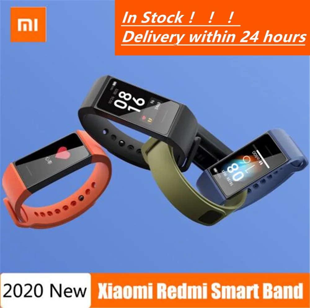 Оригинальный Смарт-браслет Xiaomi Redmi Band 4 цветов фитнес-браслет 5 АТМ 1 08 цветной