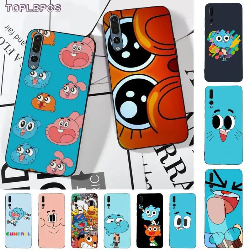 TOPLBPCS the Amazing World Gumball милый блестящий чехол для телефона huawei P8 P9 p10 p20 P30 P40 pro lite psmart