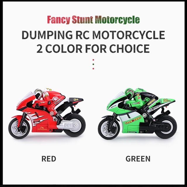 Doki Cool Mini Moto Kids Motorcycle Electric Remote Control RC Car mini Recharge 2.4Ghz Racing Motorbike Toys Boys Adults 2