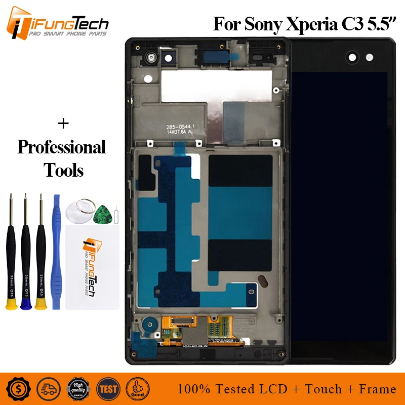Для Sony Xperia C3 lcd D2533 D2502 ЖК-дисплей сенсорный экран с дигитайзером для дисплей в