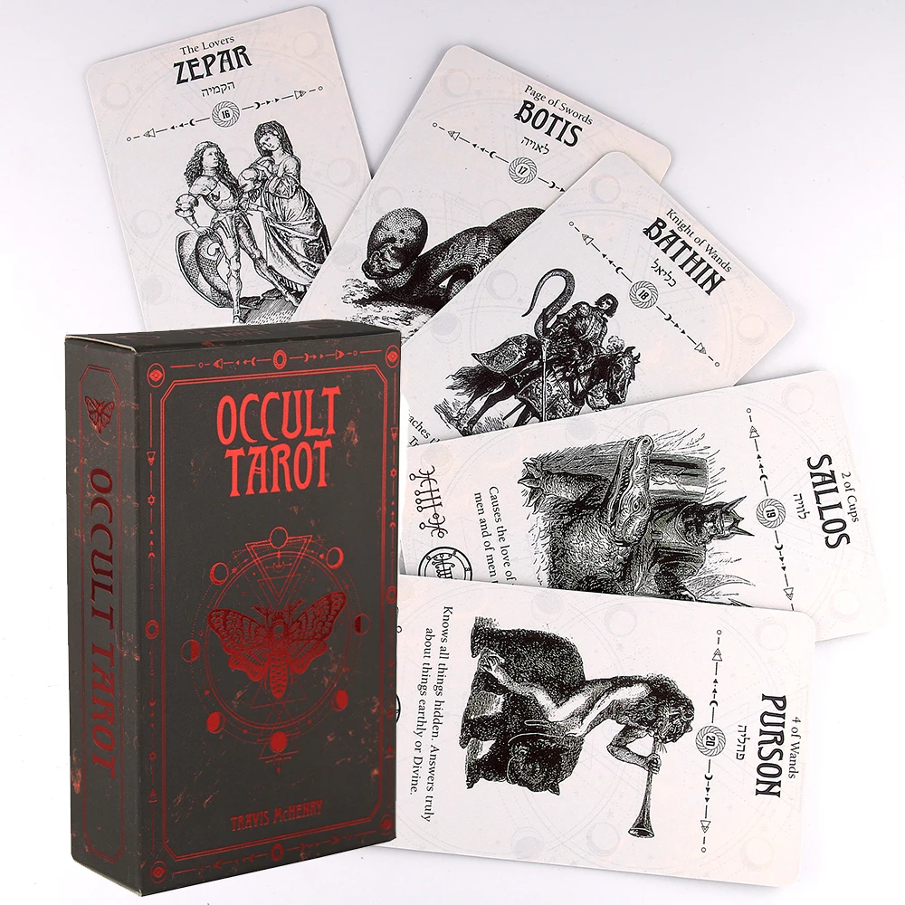 Occult Tarot Fortune Telling Divination Table Game High Quality Oracle Cards Suitable For Leisure Party With PDF Guidebook | Игрушки и