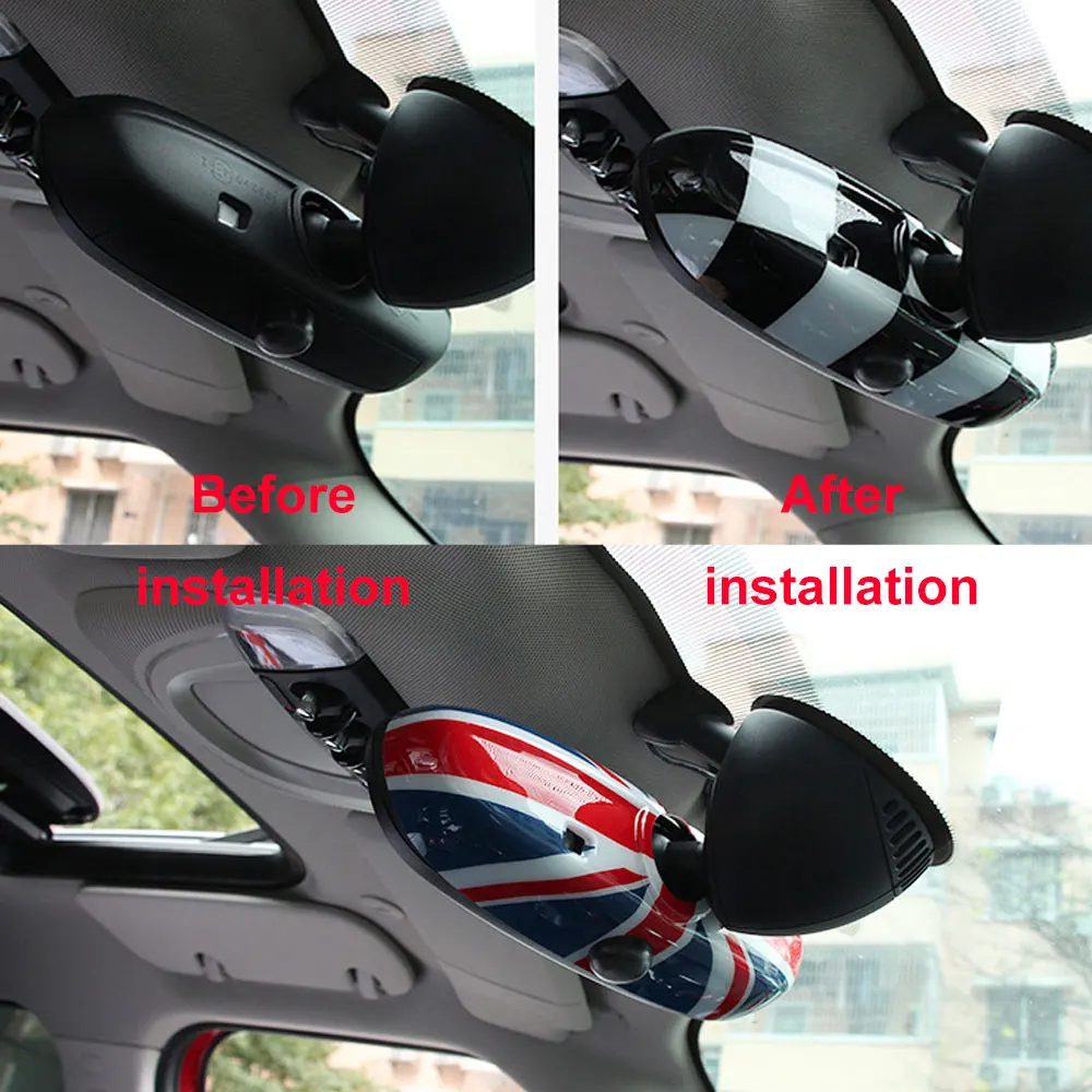 For BMW MINI F54 F55 F56 F57 Inner Rearview Mirror Shell Countryman F60 Rear View Mirror Interior Decorative Shell Car Interior