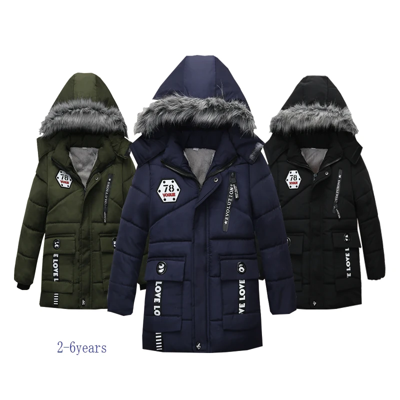 New Winter Children Jacket&ampCoat For Boys Arrivals Fashion Hooded Outwear Kids Down Coat Padded-Cotton Boy Clothes Outwears |