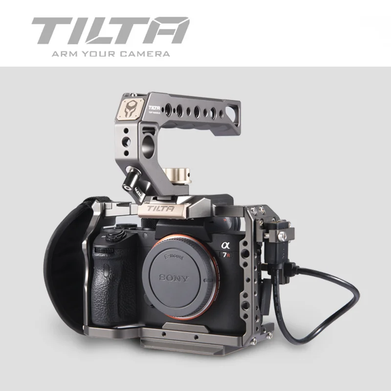 Tilta A7 A9 Rig Kit A7 iii Полная Клетка TA-T17-A-G Верхняя ручка опорная пластина Фокус Ручка для sony A7 A9 A7III A7R3 A7M3 A7S3 - Цвет: ES-T17-A-G Basic kit