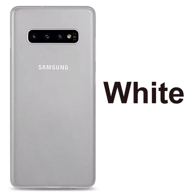 0,3 мм ультра тонкий жесткий чехол для телефона samsung Galaxy S8 S9 S10 Plus Note 8 9 матовый прозрачный чехол для samsung S 8 9 10 - Цвет: B