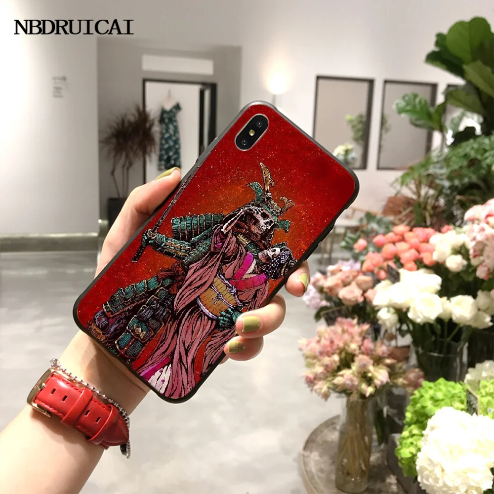 NBDRUICAI самурайский DIY Печатный чехол для телефона iPhone 11 pro XS MAX 8 7 6 6S Plus X 5S SE XR