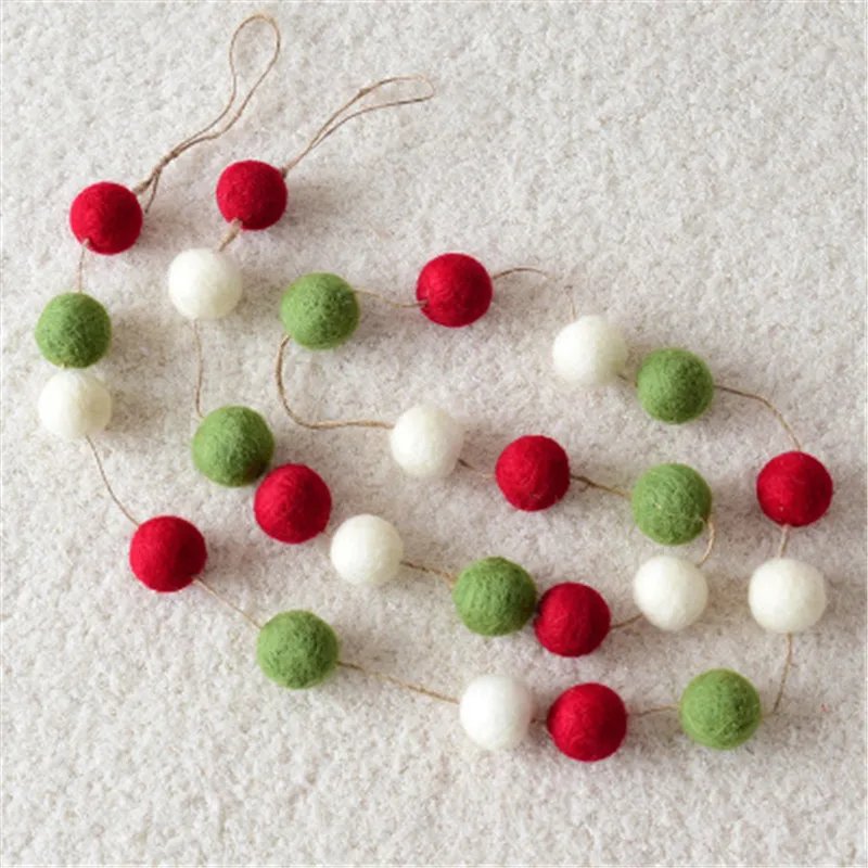 Рождественский Органайзер navidad decoraciones para el hogar DIY шерстяные шары настенные