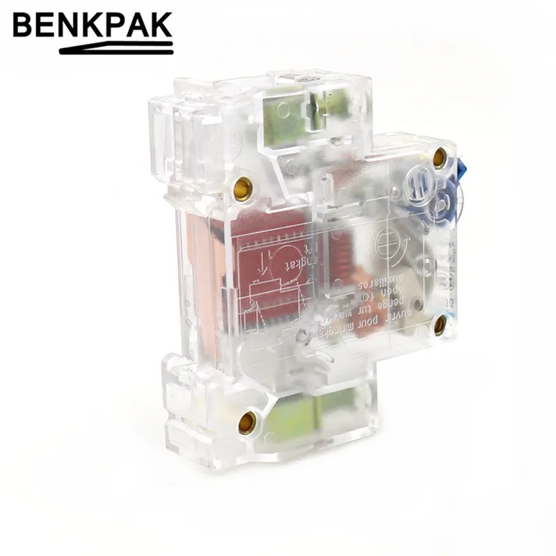 DZ47-63 1P DC 6A 10A 16A 20A 25A 32A 40A 50A 63A прозрачный DC250V Мини автомат защити цепи