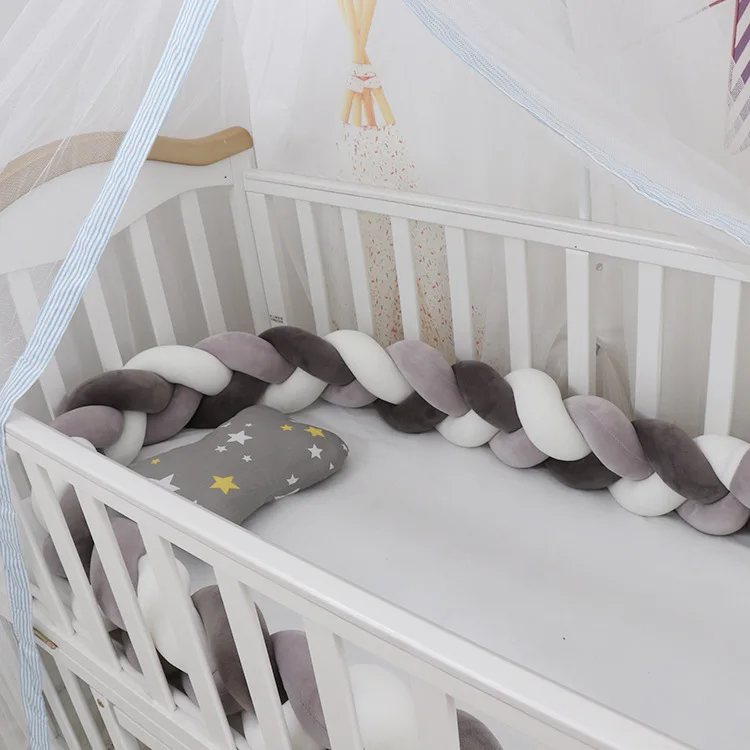 Big Sale Cushion Crib-Protector Braid Knot Bebe Baby Pillow Bumper-Tour Braid-Room-Decor Soft-Cradle GR6Je9bM3n8