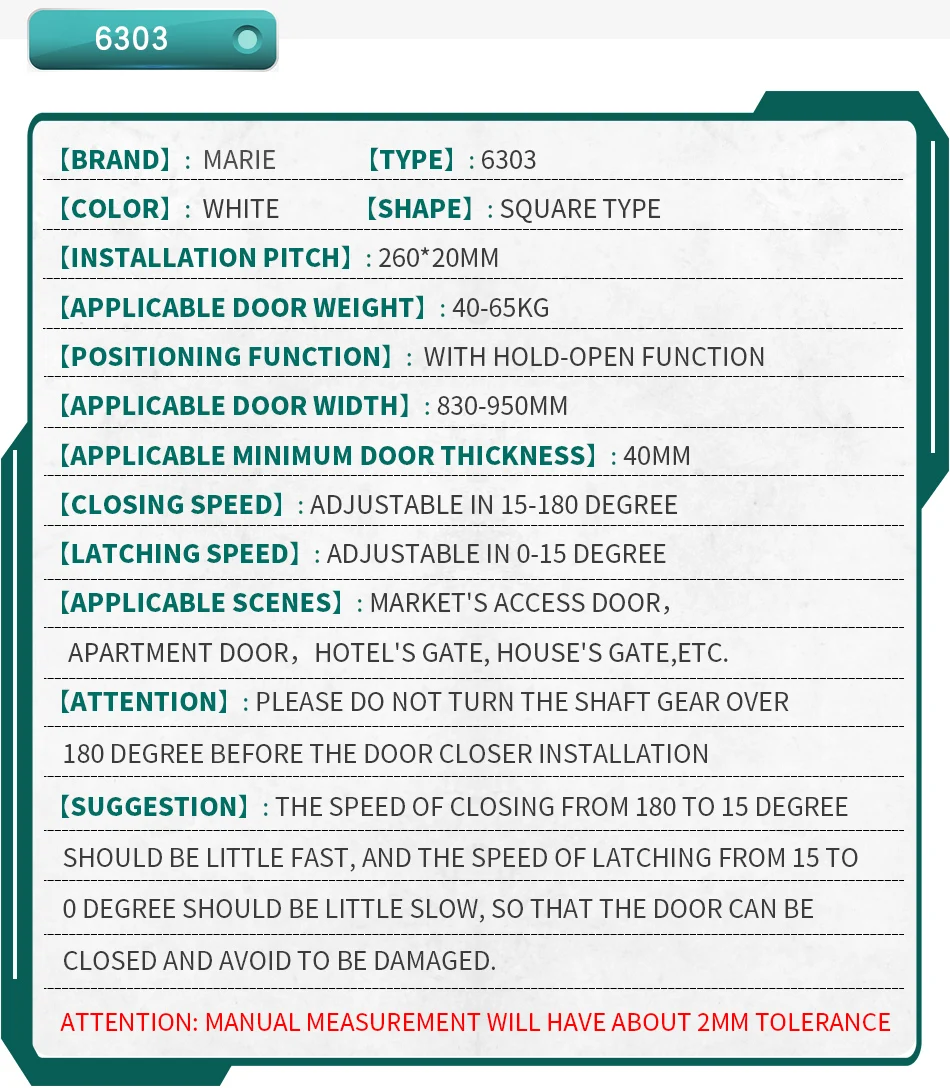 White-color-6303-Marie-buffer-door-closer-Home-hydraulic-door-spring-automatically-close-the-artifact-positioning-40KG-65kg_17