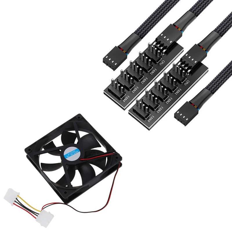 Чехол для компьютера 4 штырька охлаждающий вентилятор 120 мм с штырьковыми
