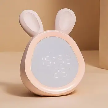 

Alarm Clocks for Bedrooms with Snooze and Night Lights, Rabbit Shaped Digital Al
