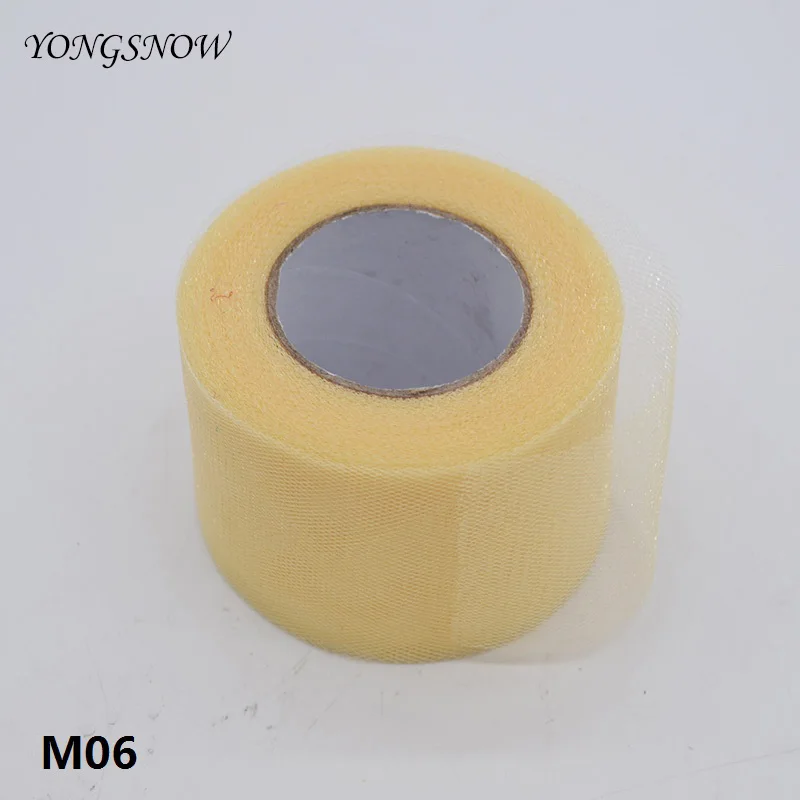 M06 25 ярд, 5 см, фатиновая юбка-пачка из блестящей прозрачной органзы с прозрачной сеткой «сделай сам» для девочек подарок, аксессуары для свадебной вечеринки - Цвет: M06