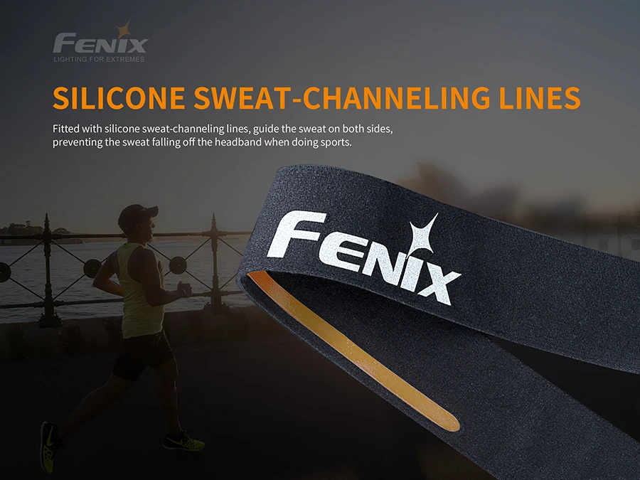 Новинка Fenix AFH-10 высокоэластичная быстросохнущая Спортивная Светоотражающая повязка с логотипом для ночного бега
