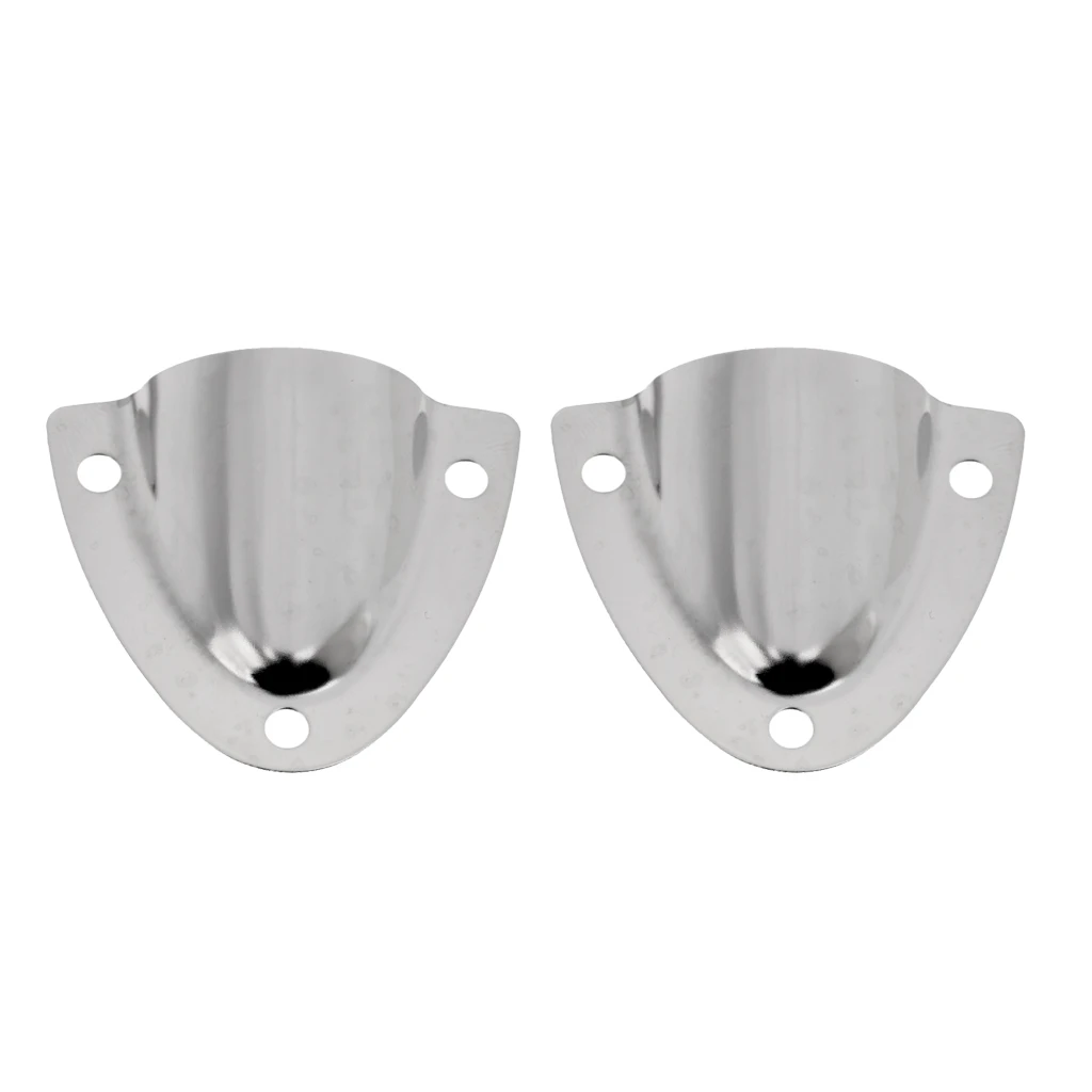 2pcs Boat Clam Shell Vent Hose Cable Cover Marine Yacht Accessories - 316 Stainless Steel