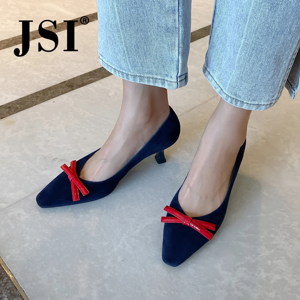 JSI/повседневные женские туфли-лодочки Элегантные однотонные Туфли-слипоны с