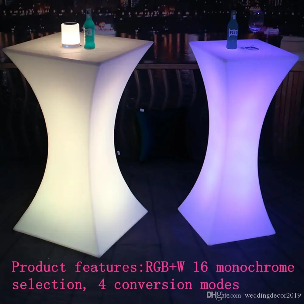New Rechargeable LED lighting furniture remote control outdoor LED square cocktail table bar KTV bar disco furniture supplies New Rechargeable LED lighting furniture remote control outdoor LED square cocktail table bar KTV bar disco furniture supplies