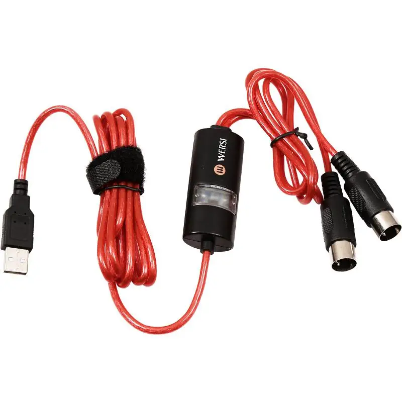 Электрический фортепиано барабан USB Средний кабель Midi port интерфейс Кабельный