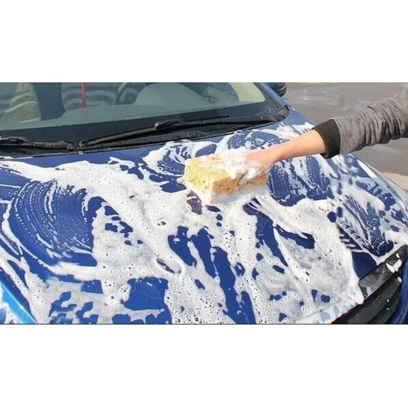 Car cleaning sponge block car cleaning coral large hole honeycomb sponge high density absorption microfiber