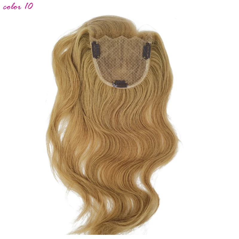 1 шт шелковая основа remy волосы закрытие прямые("* 4") Remy человеческие волосы 1"-20" продукты кружева закрытие волос гладкие - Парик Цвет: 20inch  10 Color