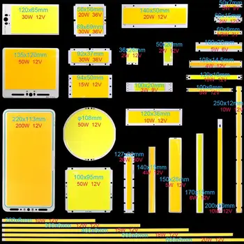 

2W-200W Mix COB LED Light Strip DC Chip On Board 3V 9V 30V 12V LED COB Lamp for DIY Indoor Outdoor Decorative Lighting Car Bulbs