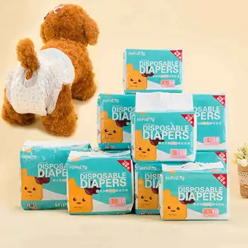 

10 pieces of portable pet diapers suitable for puppies and dogs safety underwear diapers