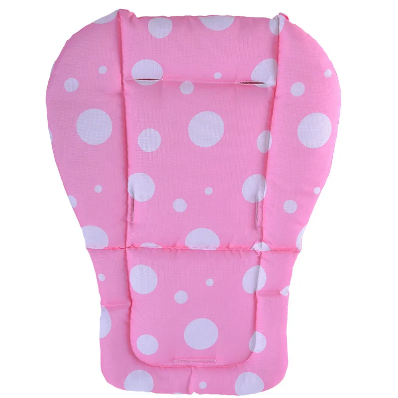 Pink Модный коврик для коляски в горошек, детское кресло для новорожденных, подушечка для сиденья детской коляски, утолщенная подкладка для коляски из хлопка и полиэстера - Цвет: Pink