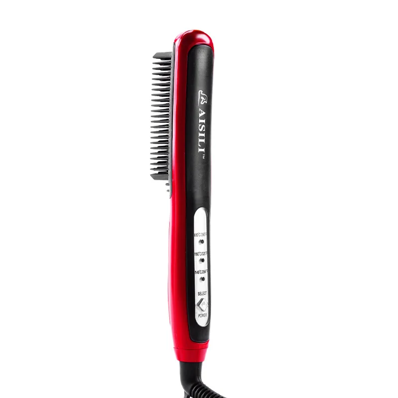 

Best Selling Unisex Straight Hair 2019 New Negative Ion Durable Plug Simple Straight Hair Comb Ceramic Straight Hair Comb