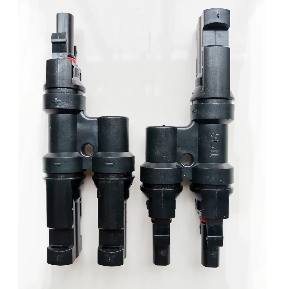 PV T Branch Parallel Connector Solar Adapter Male and Female Connector Solar Panel Wire Cable Splitter parallel Plug 1pair