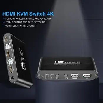 

High Quality Wireless Mouse Keyboard Sharer Ultra-clear 4K HDMI Computer Switcher USB Monitor Display Sharer