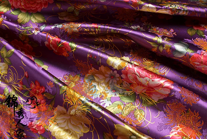 06 DIY Швейные принадлежности и ткани парча и атласная ткань, древнее китайское платье, Tang платье, Cheongsam