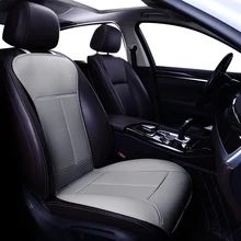 1 seat PU Car Seat Cover Protector Front Seat with Backrest Cushion Pad Mat with Backrest for Auto Automotive interior Truck Suv non slip car seat cover mat protector automotive interior micro fiber auto seat cushion cloak universal for car seat suv truck