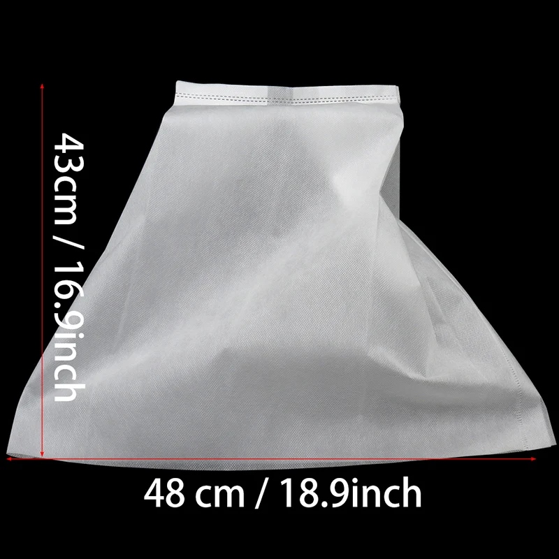 50Pcs 48X43Cm Non-Woven Fabric Degradable Plant Seedling Tree Shrub Planting Bag Root Bag Garden Planting Machine Protective B