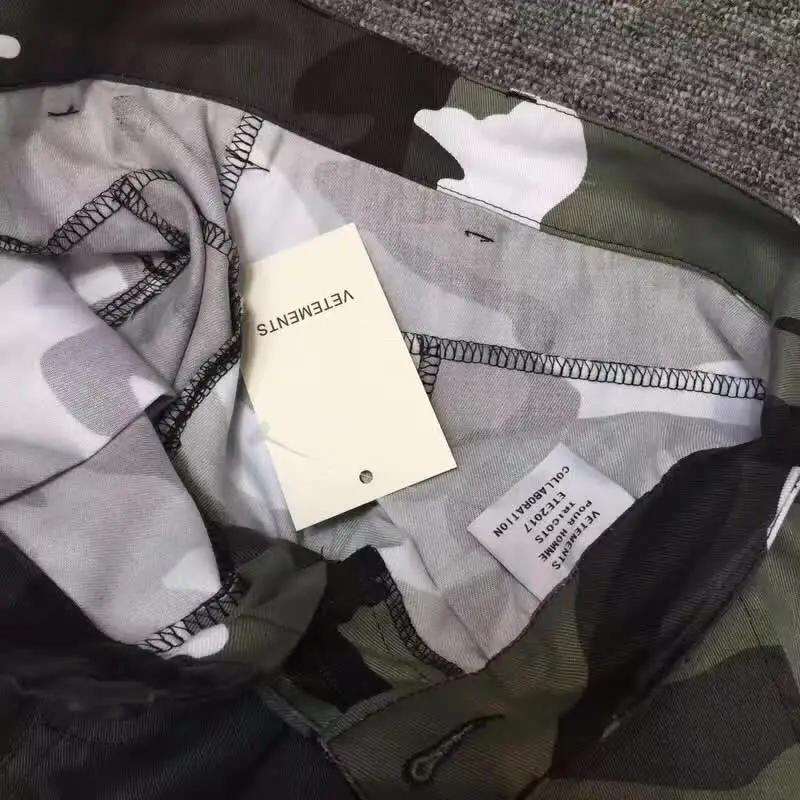VETEMENTS Pants Men Women Unisex Vetements Camouflage Pants Concealer Snow Multi-pocket Beam Outdoor Streetwear trousers