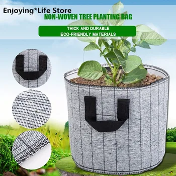 

Non-Woven Garden Plant Seeding Grow Bags Vegetable Flower Pot Planter DIY Potato Garden Pot Plant Container Growing Bag Tools