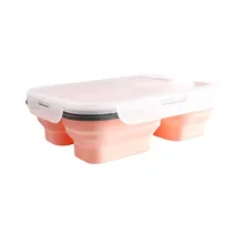 3 сетки Коробки для обедов складной ящик для пикника силиконовый Еда Портативный Коробки для обедов чаша бенто коробка складной микроволновая печь бенто ланч бокс