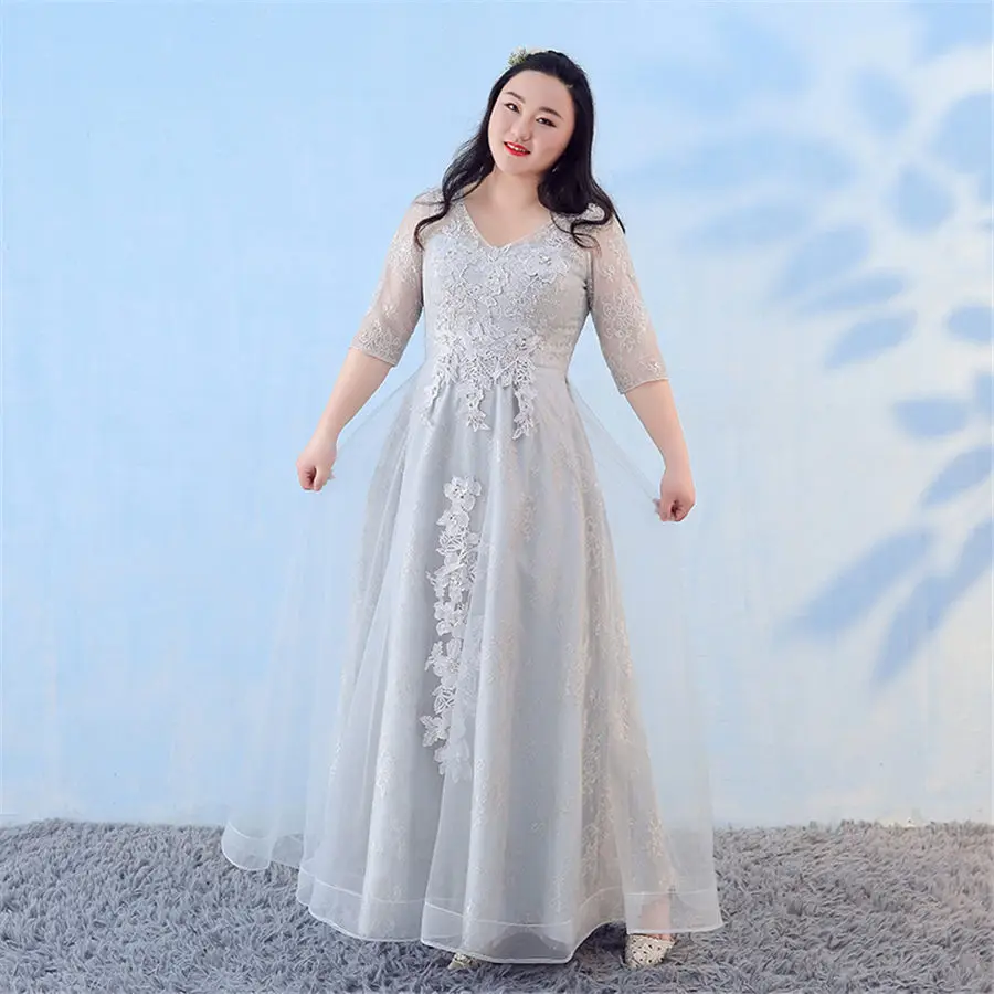 Вечернее платье с v-образным вырезом Robe De Soiree T394 размера плюс длинные элегантные женские вечерние платья с блестками кружевные вечерние платья длиной до пола