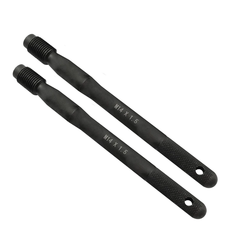 Black Wheel Hangers Alignment Pin Guide Tool 12x1.25/14x1.5 Positioning Pin Dowel Mounting Guide Bolt Car Tire Replacement