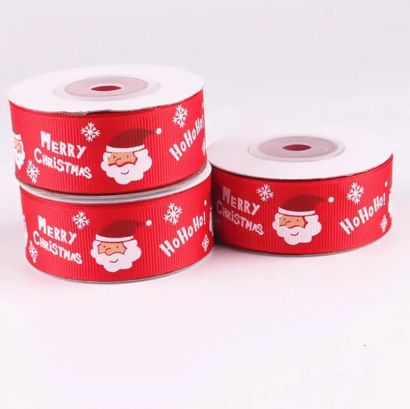 10Yardsx2cm Christmas Colorful Satin Ribbon Packing Tape DIY Crafts Gift Packing Belt Bow For Sewing Accessories Xmas Tree Decor