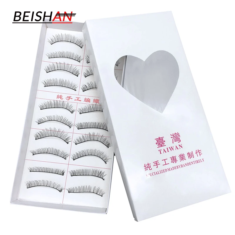 10 Pairs Fashion Eyelashes Natural Handmade Dense False Beauty Cross Thick Fake Eye Lashes | Красота и здоровье