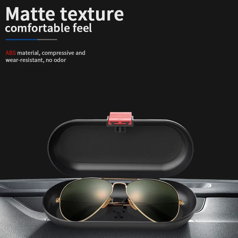 Car Visor Sunglasses Case Holder Protective Box Clip
