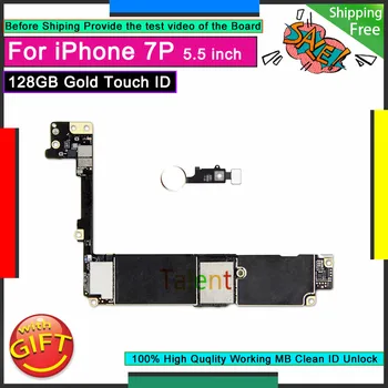 

For IPhone 7 Plus Motherboard 128GB Gold Touch ID Unlock Disassembly Mainboard Good Working Logic Board Tested Full Functions