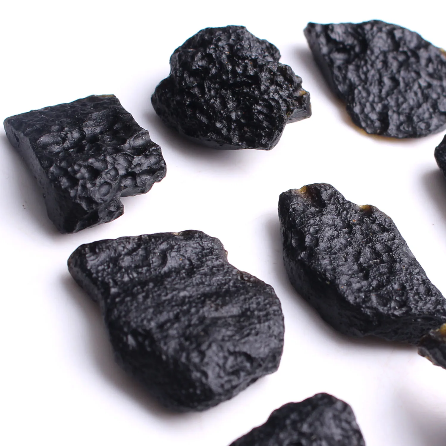1 шт. натуральный черный метеорит Индокитайский Tektite камень с подвеской