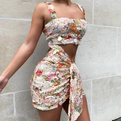 

Sequin Party Mini Dress Women Sexy Fashion Ruched Wrap Dress Slash Neck Runway Mini Dresses Ladies Glitter Clubwear Vestido