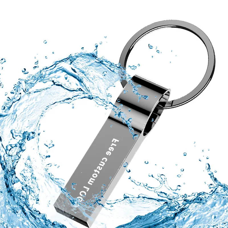 Металлический Usb флеш-накопитель 4 ГБ, 8 ГБ, 16 ГБ, 32 ГБ, 64 ГБ, 128 ГБ, серебристый USB 2,0, флеш-накопитель, высокоскоростной флеш-накопитель, карта памяти, бесплатный логотип на заказ