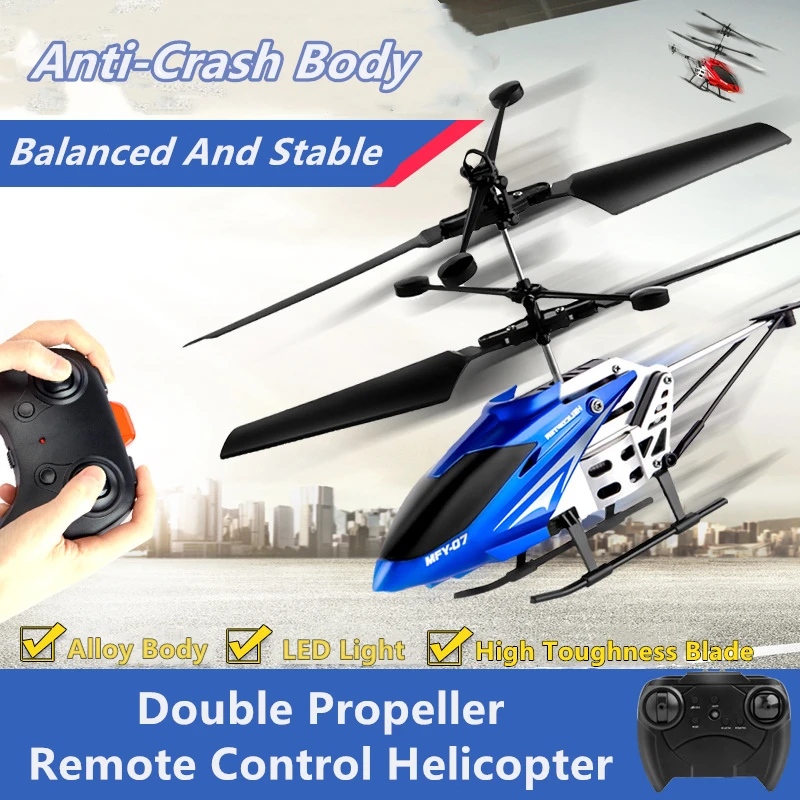 Stable Flight Remote Control Helicopter Double Propeller Direction Trim High Toughness Blade Anti-crash Cool Light Kid Toy - Rc Helicopters AliExpress