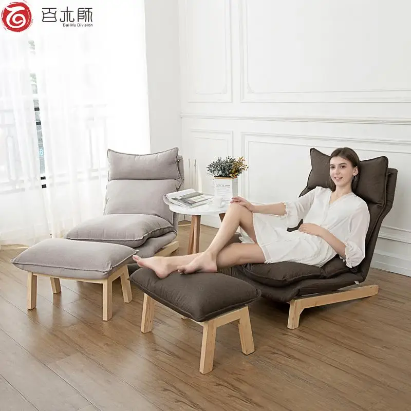 Ленивый маленький диван для семьи японский сетчатый Красный Одиночный стул