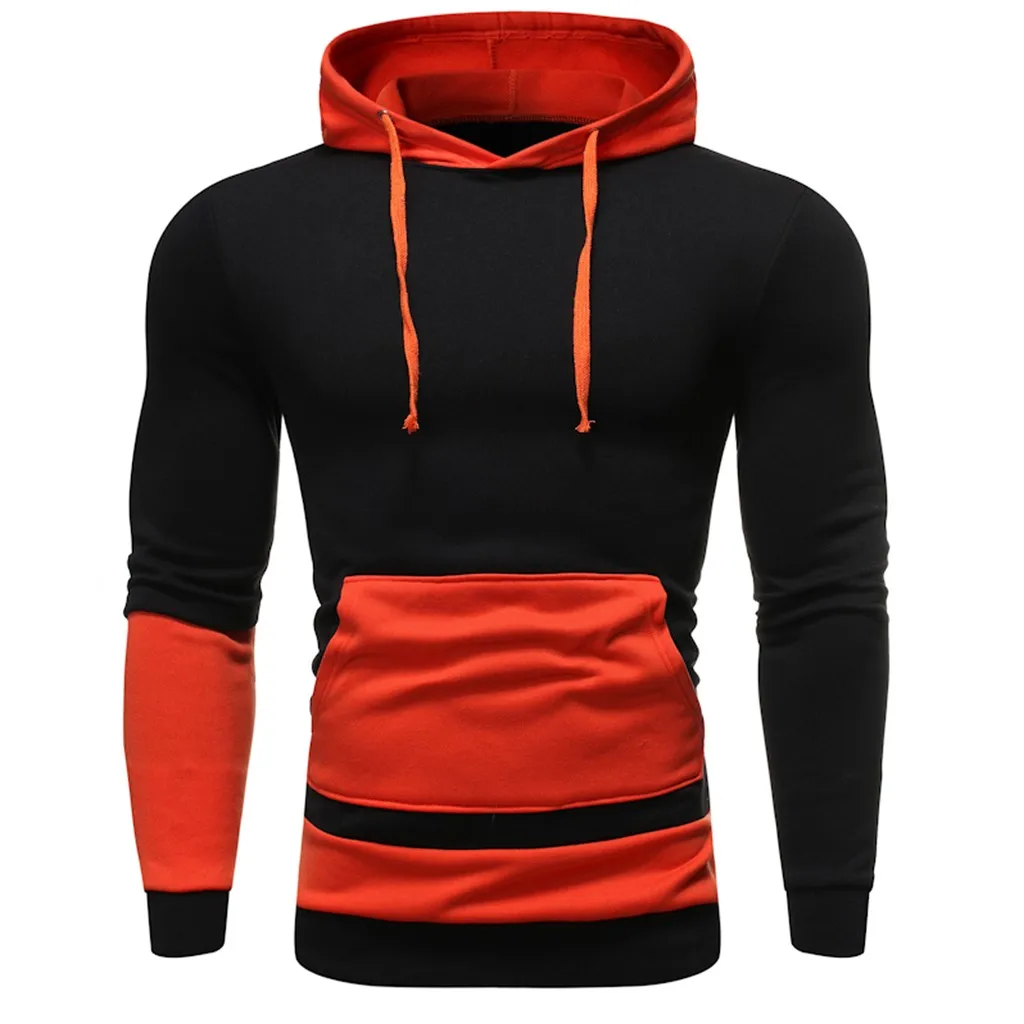 Vete для мужчин t femme мужские толстовки осень зима длинный рукав с капюшоном Slim Fit мужской свитер с капюшоном верхняя одежда с рисунком Топы Блузка